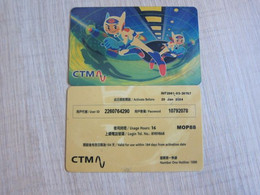 CTM Prepaid Phonecard, Used - Macau