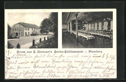 AK Pinneberg, S. Niemeyer`s Garten-Etablissement, Innenansicht - Pinneberg