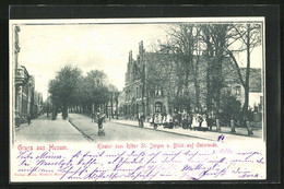 AK Husum, Kloster Zum Ritter St. Jürgen U. Blick Auf Osterende - Husum