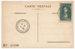 FRANCE - Oblitération "Monument Albert Ier - Ste Adresse S.Inf" 4/9/1938 Sur Carte Commémorative - Bolli Provvisori