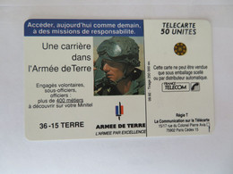 Télécarte 50 Relative à Une Carrière Dans Les Transmissions De L'armée De Terre - Esercito
