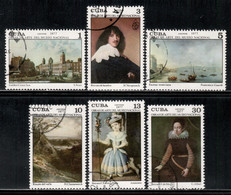 Cuba 1977 Mi# 2190-2195 Used - Paintings In The Natl. Museum - Used Stamps