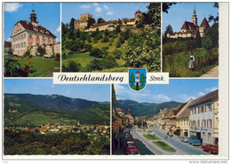 DEUTSCHLANDSBERG -  Mehrfachansicht M. Rathaus, Burg, Schloß Hollenegg, Hauptplatz - Deutschlandsberg