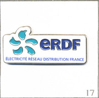 Delcampe - Pin's Energie - EDF-GDF / ERDF (Electricité Réseau Distribution France). Estampillé Métalcom.fr. Métal Peint. T805-17 - EDF GDF