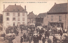 Saint-Gervais-d'Auvergne    63       La Gendarmerie - Un Jour De Foire          (voir Scan) - Saint Gervais D'Auvergne