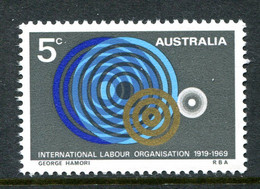 Australia 1969 50th Anniversary Of International Labour Organisation MNH (SG 439) - Mint Stamps