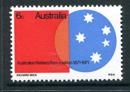 Australia 1971 Centenary Of Australia Natives Association MNH (SG 486) - Mint Stamps