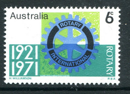 Australia 1971 50th Anniversary Of Rotary International In Australia MNH (SG 488) - Neufs