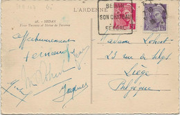 CARTE OBLITERATION DAGUIN "SEDAN SON CHATEAU FEODAL " Annee 1938 - Maschinenstempel (Sonstige)