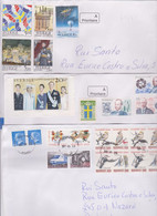 Set Of 3 Cover Enveloppes Enveloppe Sweden To Portugal Timbres Stamps 2021 Sverige Suede - Storia Postale