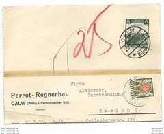 104 - 53 - Carte Envoyée D'Allemagne En Suisse - Timbre Suisse Taxe 1935 - Postage Due