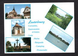 LAUTERBOURG (67 Bas-Rhin) Vues Diverses De La Ville, Eglise, Stade, Chapelle, Calvaire, Base De Loisirs - Lauterbourg