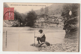 [01] Ain >  CPA  LES BORDS DU RHONE  PRES DE BELLEGARDE-CIRCULEE  13 AOUT 1907/TBE - Bellegarde-sur-Valserine