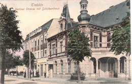 TREBBIN Brandenburg Berliner Strasse M Schützenhaus Color Delicatessen 13.9.1909 - Trebbin