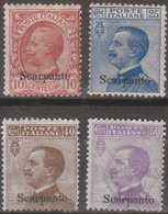 Italia Colonie Egeo Scarpanto 1912 SaN°3 Lot 4v MNH/** Vedere Scansione - Ägäis (Scarpanto)