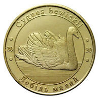 UKRAINE 1 ZLOTNIK FAUNA RED BOOK -  SWAN CYGNE SCHWAN BIRD CYGNUS BEWICKII 2020 - Oekraïne