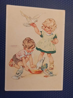 DDR Postcard - Humour - Little Girl And Dove - Lungers Hausen - Hausen, Lungers