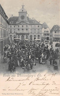 Gruss Aus WEISSENBURG-Wissembourg-67-Bas-Rhin-Le Marché-Wochenmarkt - 1898 - - Wissembourg