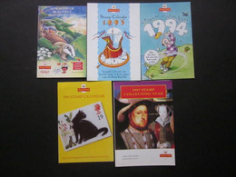 GROUP OF FIVE ROYAL MAIL STAMP BUG CALENDARS - Ranging From 1992 To 1997 ( 02091 ) - Grand Format : 1991-00