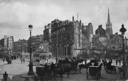 Carte Postale Photo Militaire Allemand LILLE (59-Nord) Bâtiment En Ruine-Tramway-Tram-Guerre 1914-1918-Krieg - Lille