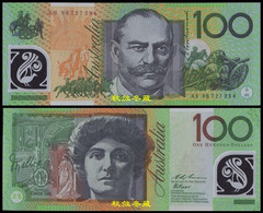 Australia 100 Dollars (1996), AS96 Prefix, Test Note, Polymer, XF-aUNC - 1992-2001 (polymer Notes)