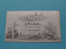 H. M. LILAR Négociant à ANVERS ( Carte Porcelaine / Porzellan / Porselein ) See SCAN ! - Visitenkarten