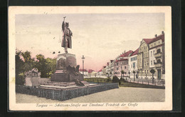 AK Torgau, Schützenstrasse Mit Denkmal Friedrich Der Grosse - Torgau