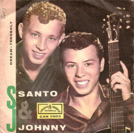 SANTO & JOHNNY RARO 45 Giri Del 1959 DREAM / TENDERLY - CANADIAN AMERICAN RECORD - Instrumental