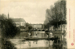 Lunéville * Le Vézouse Et église St Léopold * Barque Passeur Bac - Luneville