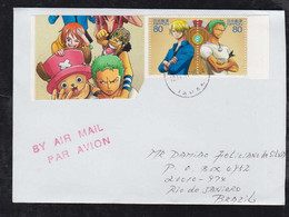 Japan 2018 Airmail Cover To RIO DE JANEIRO Brazil Manga Comic Stamps - Briefe U. Dokumente