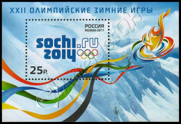 [Q] Russia 2011: Foglietto Olimpiadi Invernali Sochi 2014 / Sochi 2014 Winter Olympic Games S/S ** - Hiver 2014: Sotchi