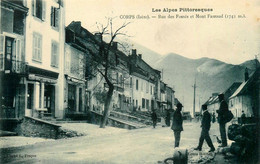 Corps * La Rue Des Fossés Et Mont Farraud * Commerces Magasins - Corps