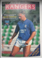 Football Program UEFA Champions League 1987-88 Rangers FC Glasgow Scotland - Dynamo Kyev Ukraine - Livres