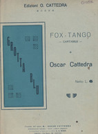 Spartito OSCAR CATTEDRA - GROTTA BLU - Fox Tango - Napoli - Maestro O. Cattedra - Scholingsboek