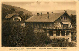 Munster * Moenchberg * Hôtel Beau Séjour , F. HUMMEL Propriétaire - Munster