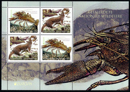 Liechtenstein 2021: Europa - Endangered National Wildlife; Mini Sheets. MNH** - 2021