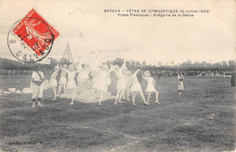 CPA 14 BAYEUX FETES DE GYMNASTIQUE 1909 POSES PLASTIQUES ALLEGORIE DE LA DANSE - Bayeux