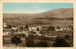 Vitrey Sur Mance * Vue Générale Du Village * La Gare * Ligne Chemin De Fer De Haute Saône - Autres & Non Classés