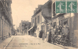 CPA 14 LANGRUNE RUE DE LA MER - Other & Unclassified