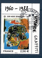 France 2021.issu De La Mini Feuille Basquiat..Cachet Rond Gomme D'origine. - Nuovi