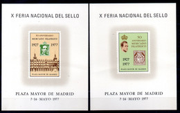 España Hojas Recuerdo Nº Edifil 47/48 - Feuillets Souvenir