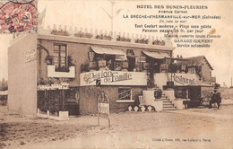 CPA 14 LA BRECHE D'HERMANVILLE SUR MER HOTEL DES DUNES FLEURIES AVENUE CARNOT - Altri & Non Classificati