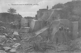 CPA 14 CARRIERES DE GRANIT DE MONTJOIE PRES VIRE - Other & Unclassified