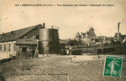 Arnay Le Duc * Vue Générale Des Usines * Fabrique De Limes * Usine Industrie Cheminée - Arnay Le Duc