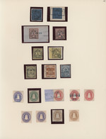 Oldenburg - Marken Und Briefe: 1852/1867, Gestempelte Und Ungebrauchte Sammlung Von 18 Marken Auf Al - Oldenbourg