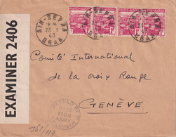 ALGERIE  1943 LETTRE CENSUREE DE AIN-SEFRA - Storia Postale