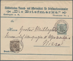 Württemberg - Privatganzsachen: 1894/1898, Streifband 3 Pfg. Braun "Die Briefmarke" (Süddeutsches Ta - Otros & Sin Clasificación