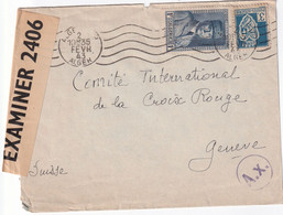 ALGERIE  1943 LETTRE CENSUREE DE ALGER - Storia Postale