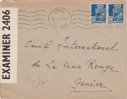 ALGERIE  1943  LETTRE CENSUREE DE BONE - Storia Postale