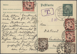 Deutsches Reich - Ganzsachen: 1922/36, Posten Von Ca. 230 Ganzsachenkarten Infla Bis Weimar In Ungeb - Otros & Sin Clasificación